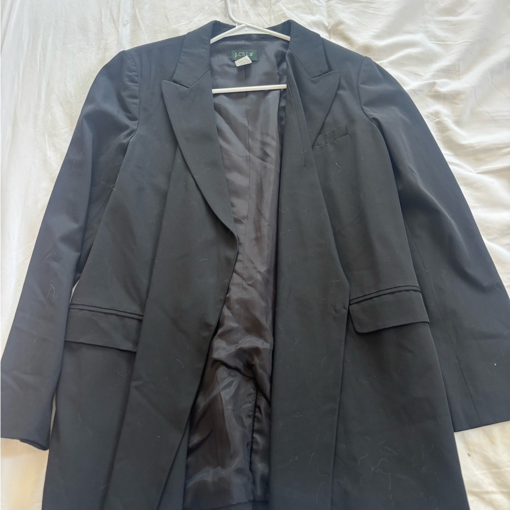 J. Crew Classic Black Wool Blazer